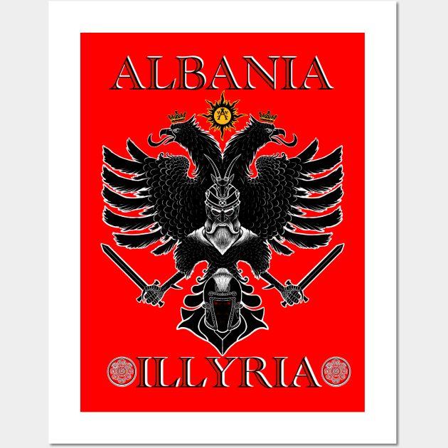 Albanian Eagle Wall Art by Artardishop